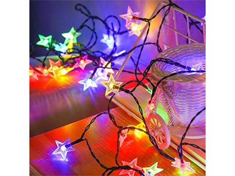 Multicolor Solar Star String Lights---€9.75