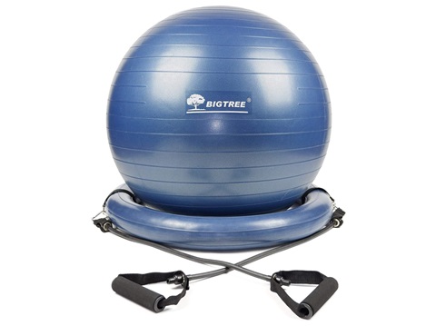 Fitness Ball Stuhl mit Widerstandsband-Navy---€17.58